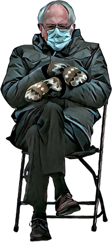 Sanders Sitting Inauguration Bernie Meme Chairman Sanders Doggie Tank