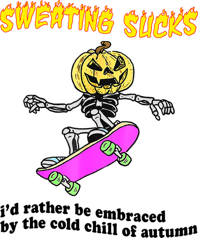 Sweating Sucks I'd Rather Be Embraced Funny Halloween Coaster