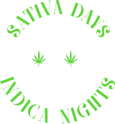 Vintage Sativa Days Indica Nights Sun And Moon Coaster