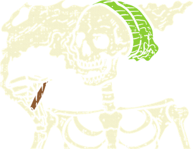Smoking Skeleton Joint Funny Weed Pot 420 Cannabis Halloween Button