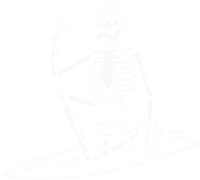 Skeleton Surfing Lazy Halloween Costume Skull Bones Surfer Polo