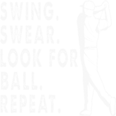 Swing Swear Look For Ball Repeat Kids T-Shirt
