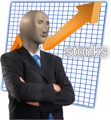 Stonks Surreal Memes Funny Stock Tote Bag