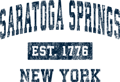 Saratoga Springs New York Ny Vintage Sports Kids Hoodie
