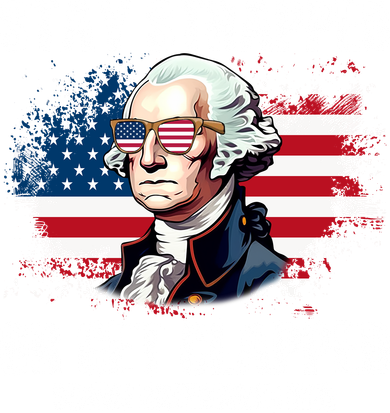 Stay Strapped Or Get Clapped 4th Of July Washington Funny 1776 Button