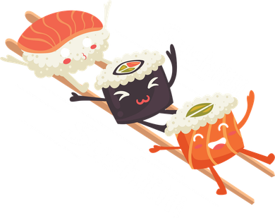 Sushi Sliding On Chopsticks Funny Graphic Plus Size Shirt For Girl Boy Unisex Ornament