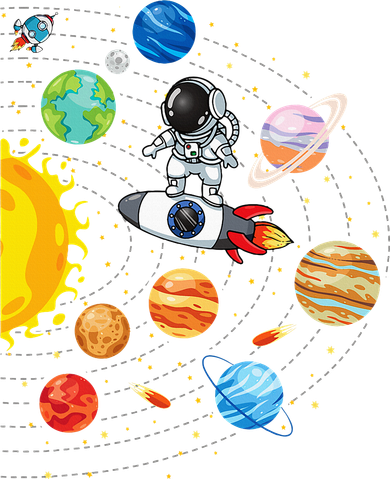 Solar System Planets Science Space Astronaut Universe Galaxy Polo