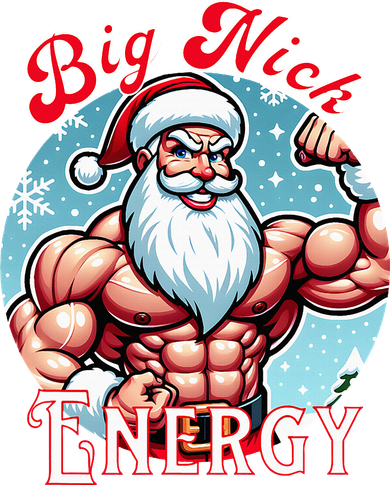 SantaS Swole Patrol Big Nick Energy Fun Christmas Toddler Hoodie