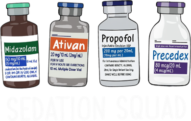 Sedation Squad Pharmacology Crna Icu Nurse Appreciation Gift Women's Sweatshirt