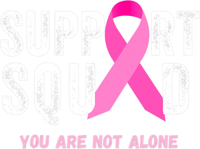 Support Squad Pink Ribbon Breast Cancer Awareness Long Sleeve Shirt