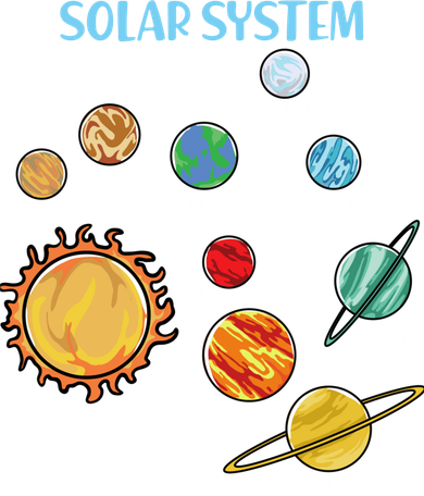 Solar System Planets Science Space Boy Girl Stem Women's Hoodie