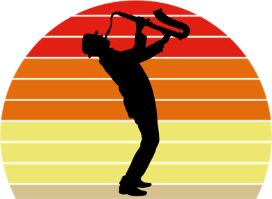 Sunset Saxophone Retro Saxophone Player Cool Gift Mousepad