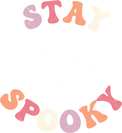 Stay Spooky Season Groovy Retro Halloween Skeleton Hand Great Gift Kids Sweatshirt