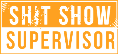 Shit Show Supervisor Retro Coaster