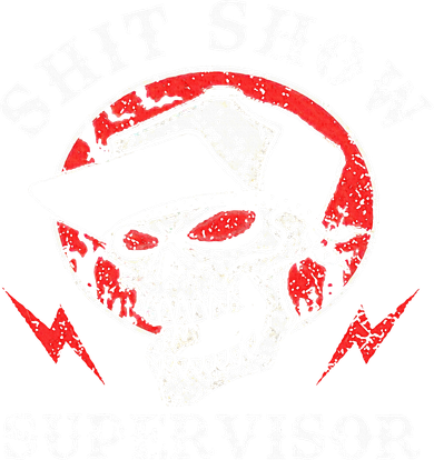 Shit Show Supervisor Skull Coaster