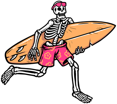 Skull Surfer Baby Bodysuit