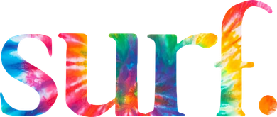 Surf Summer Surfing Rainbow Doddie Hoodie