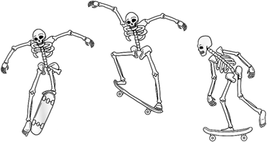 Skateboarding Skeletons Skeleton Skater Halloween Skate Women's Hoodie