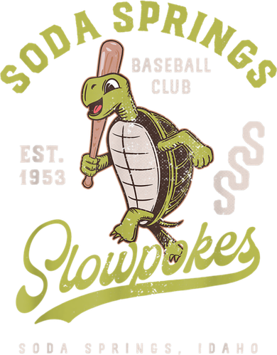 Soda Springs Slowpokes Retro Minor League Baseball Team Kids Sweatshirt