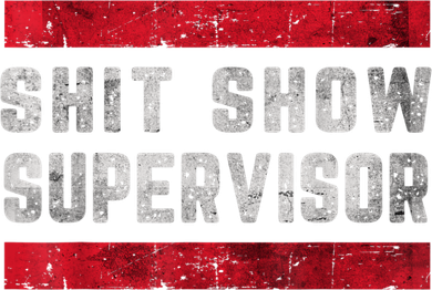 Shit Show Supervisor Sarcastic Distressed Kids Sweatshirt