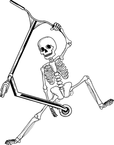 Stunt Scooter Skeleton Scooter Doggie Tank