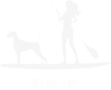 SUP Stand Up Paddle Board with Dog Women's Sweatshirt