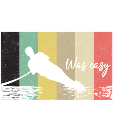 Slalom Skiing Was Easy Wakeboarding Athletes Water Skiing Cool Gift Santa Hat