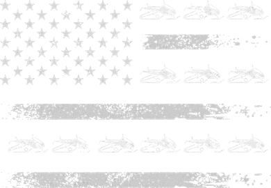 Snowmobile Sledding Winter Snow US Flag Snowmobiling Tumbler