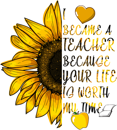 I Became A Teacher Because Your Life Is Worth My Time Kids Hoodie