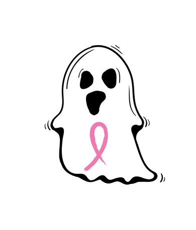 Save The Boooobs Breast Cancer Halloween Ghost Polo