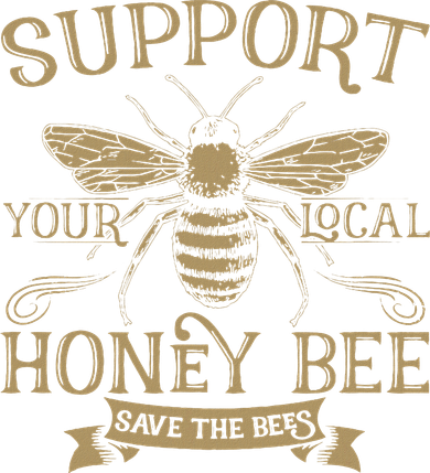 Save The Bees Local Honey Bee Support Bucket Hat