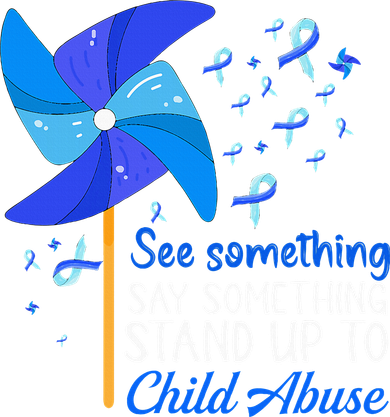 Standup To Child Abuse Prevention Awareness Blue Pinwheel Sweatshirt