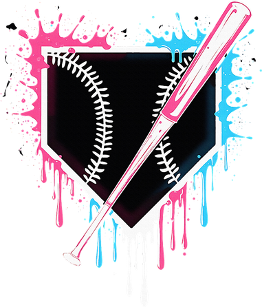 Sport Team Cool B.A.S.E.B.A.L.L Home Plate Drip With Sprinkles Drip Baby Bodysuit