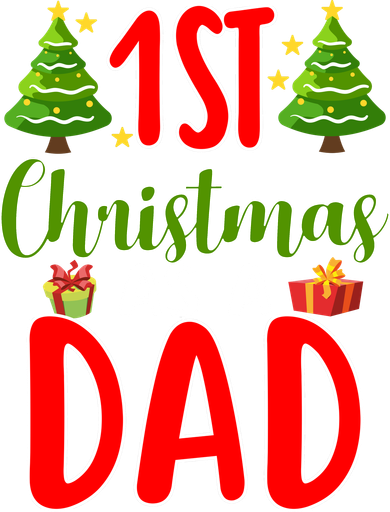 1st Christmas As A Dad Women's V-Neck T-Shirt