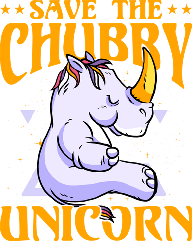 Save The Chubby Unicorn Gift Women's Long Sleeve Shirt