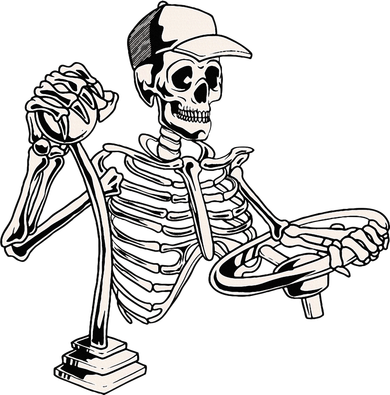 Skeleton Truck Driver Funny Big Trucking Trucker Women's Tank Top