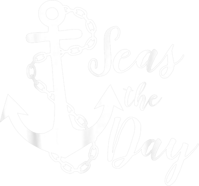 Seas The Day Nautical Anchor Cruise Vacation Kids T-Shirt