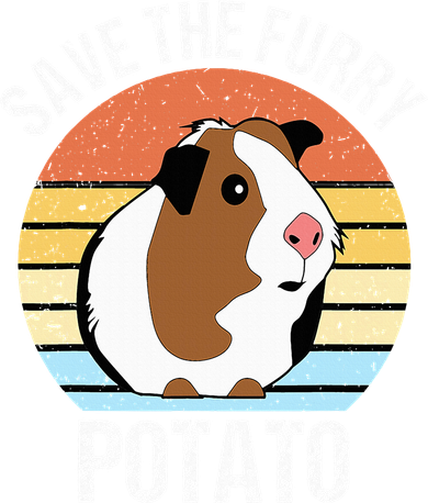 Save The Furry Potato Funny Guinea Pig Women's Sweatshirt