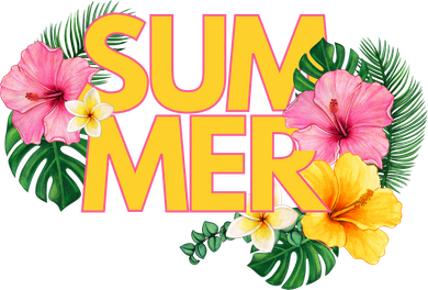 Summer Tropical Floral Women's Tank Top