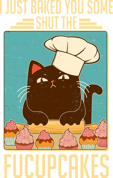 I Just Baked You Some Shut The Fucupcakes Cat Toddler Long Sleeve