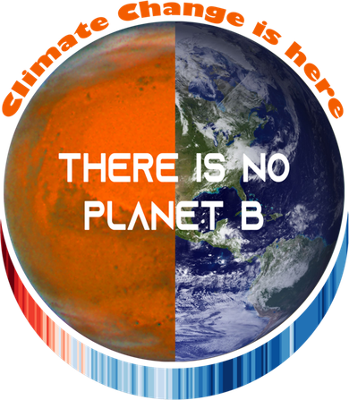 Showyourstripes – There Is No Planet B Climate Change Gift Kids Long Sleeve Shirt
