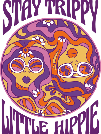 Stay Trippy Little Hippie Retro 60s Kids Sweatshirt