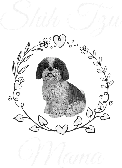 Shih Tzu Mama Funny Dog Lover Mothers Day Shitzu Dog Gift 11oz C Handle Ceramic Mug
