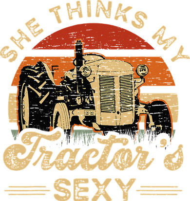 She think my tractor's sexy Farming Farmer Farm Farmer Baby Bodysuit