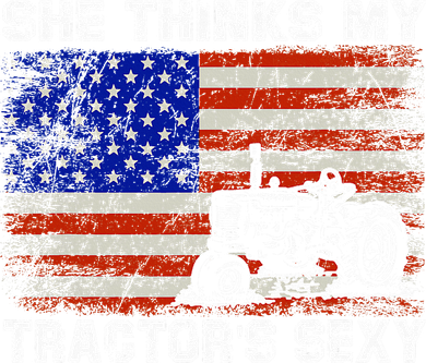 She Thinks My TractorS Sexy Tractor Driver Kids Long Sleeve Shirt