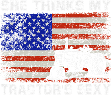 She Thinks My TractorS Sexy Tractor Driver Kids Long Sleeve Shirt