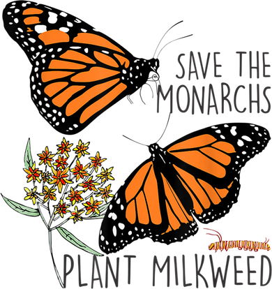 Save The Monarchs Plant Some Milkweed Butterfly Gift Meaningful Gift Baby Bodysuit
