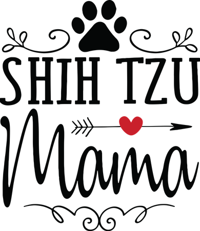 Shih Tzu Mama Shih Tzu Mama Gift For Shih Tzu Lover Kids T-Shirt