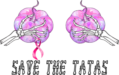 Save The TaTas Halloween Breast Cancer Awareness Women's Dry Zone Grid Polo
