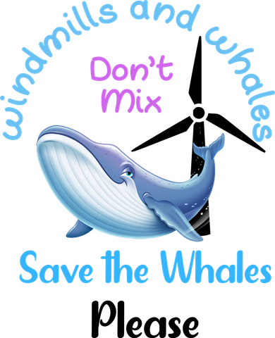 Save The Whales From Windmills In The Sea And Ocean Design Gift Doggie Tank